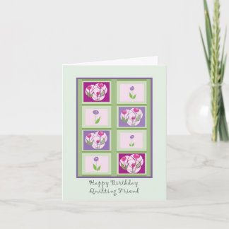 Quilting Friend Geburtstagskarte Karte
