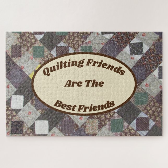 Quilting Friends Patchwork Gestaltungswerk Kunst F Puzzle (Horizontal)