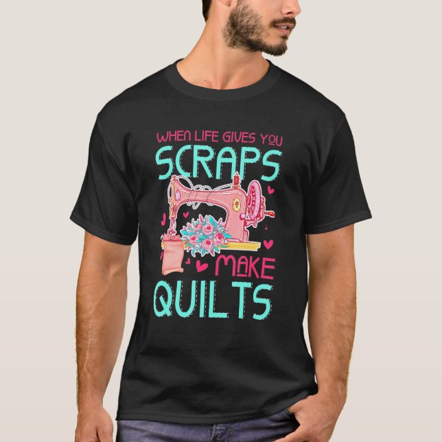 Quilting für Quilters sewists crafters T-Shirt (Vorderseite)