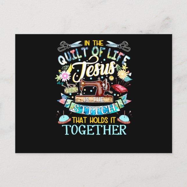 Quilting | Im Leben Jesus Postkarte (Vorderseite)