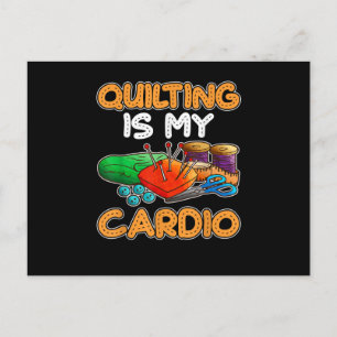 Quilting ist mein Cardio Funny Gift Quilts Liebh Postkarte