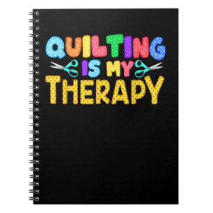 Quilting ist meine Therapie Geburtstagsgeschenke Notizblock