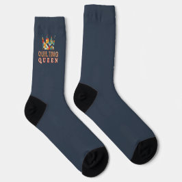Quilting-Königin - Lustiger Quilter - Quilting-Lie Socken