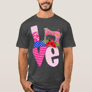 Quilting Liebe Quilting-Geschenke lustig T-Shirt
