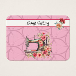 Quilting oder Nähen der Visitenkarte