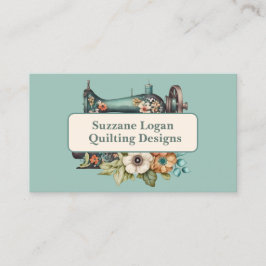 Quilting oder Nähen der Visitenkarte