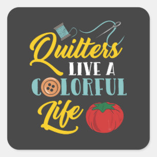 Quilting Quadratischer Aufkleber