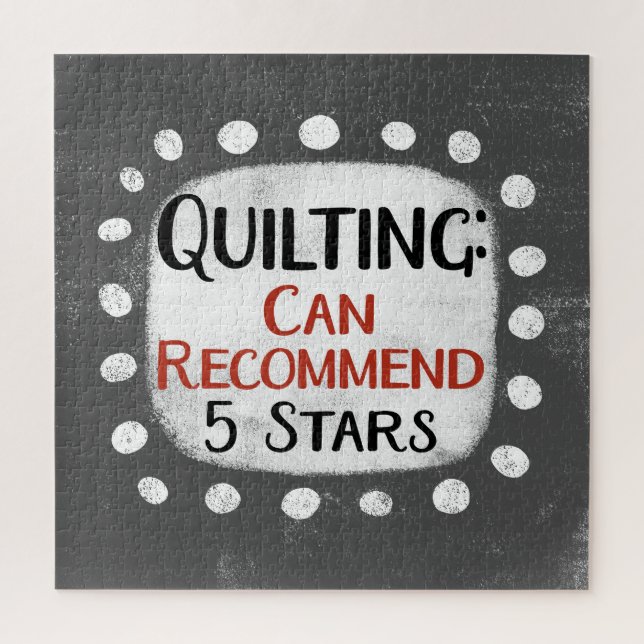 Quilting Review 5 Stars Jigsaw Puzzle (Vertikal)