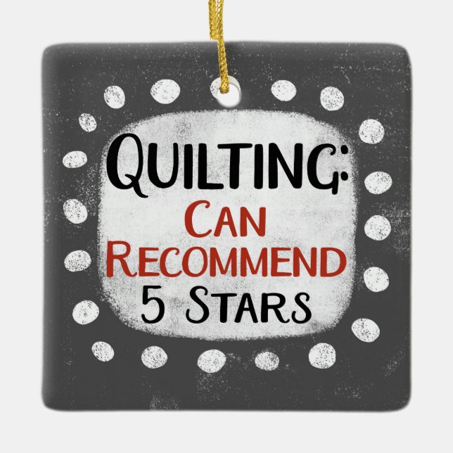 Quilting Review 5 Stars Ornament (Vorderseite)