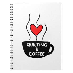 Quilting und Kaffee. Notizblock