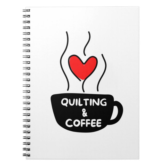 Quilting und Kaffee. Notizblock (Vorderseite)