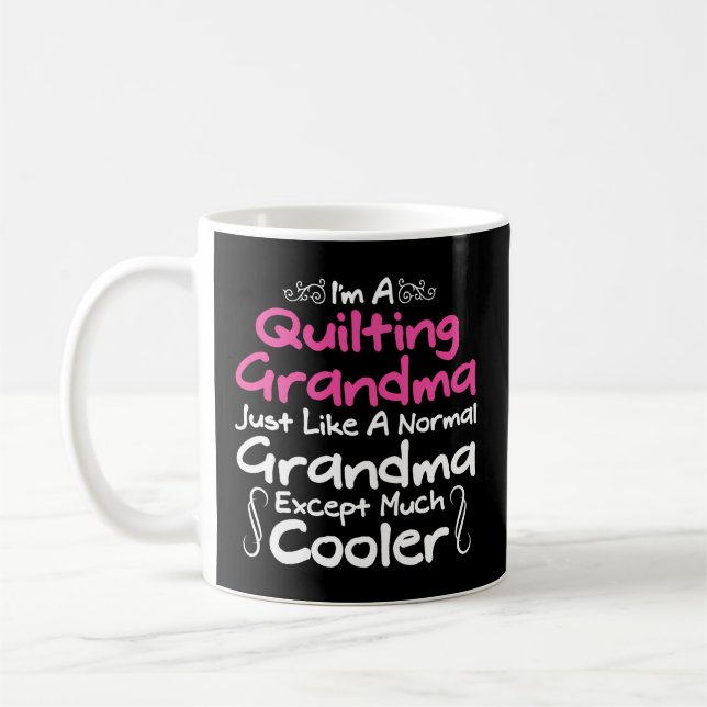 Quilts Quilting Oma Yarn Hobby Quilter Kaffeetasse (Links)