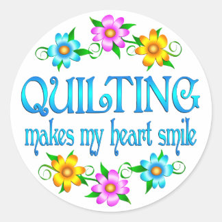 Quilts Runder Aufkleber