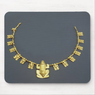 Quimbaya Halskette mit Fröschen, von Kolumbien Mousepad