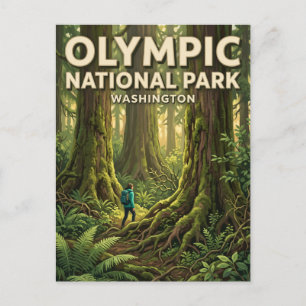 Quinault-Regenwald Amanda Park Washington Postkarte