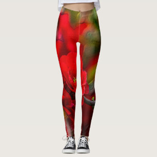 Quince Branch Painterly Leggings