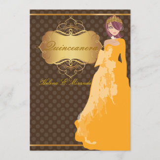Quince/Sweet 16/ Prinzessin/Polka-Punkte Einladung