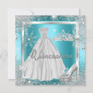 Quinceanera 15. Elite-Prinzessinnen-Geburtstagsfei Einladung