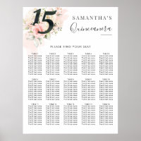 Quinceanera 15. Geburtstag Blumenkatalog