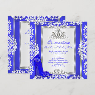 Quinceanera 15. Geburtstag Magischer Königlicher B Einladung