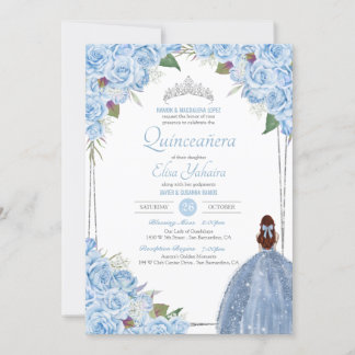 Quinceanera Ainderella Princess Birthday Einladung