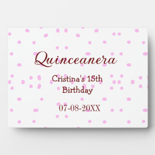 Quinceanera anos 15. Geburtstag hinzufügen Namen r Fotoplatte