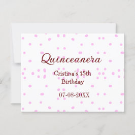 Quinceanera anos 15. Geburtstag hinzufügen Namen r Postkarte