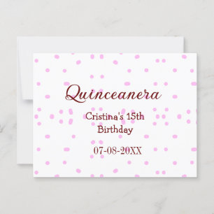 Quinceanera anos 15. Geburtstag hinzufügen Namen r Postkarte