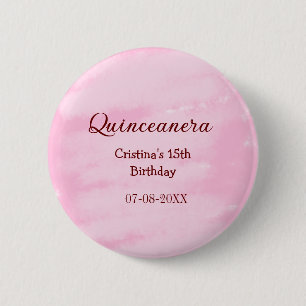 Quinceanera anos 15. Geburtstag hinzufügen Namen T Button