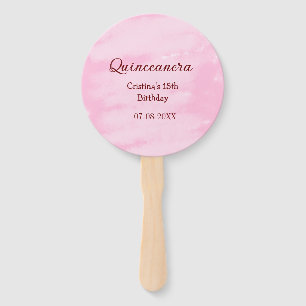 Quinceanera anos 15. Geburtstag hinzufügen Namen T Fächer