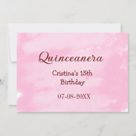 Quinceanera anos 15. Geburtstag hinzufügen Namen T Feiertagskarte