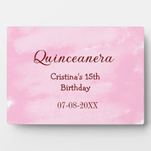 Quinceanera anos 15. Geburtstag hinzufügen Namen T Fotoplatte