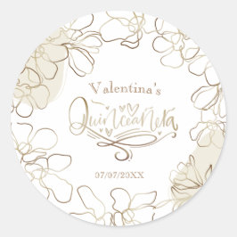 Quinceañera-Aufkleber Runder Aufkleber