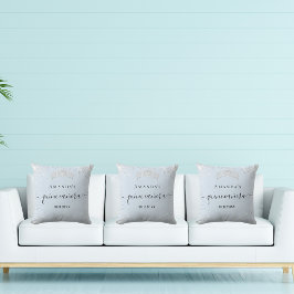 Quinceanera Baby blue silber Glitzern tiara Name Kissen