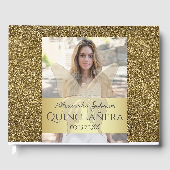 Quinceanera Birthday Gästebuch (Vorderseite)