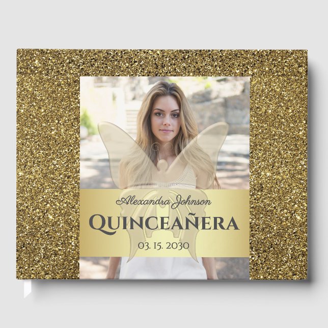 Quinceanera Birthday Gästebuch (Vorderseite)
