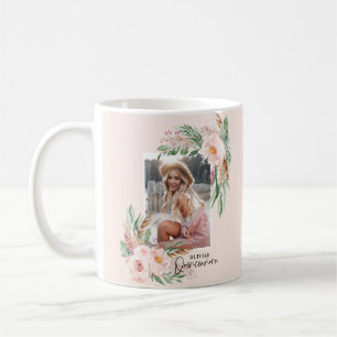 Quinceañera blassrosa mädchenhaftes Foto Geburts Kaffeetasse