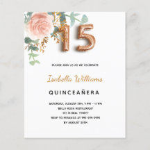 Quinceanera Blumenzwiebelgold Eukalyptus-Rose