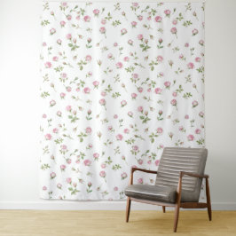 Quinceanera Blush Pink Rose Geburtstag Wandteppich