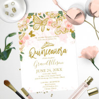 Quinceanera Butterfly Einladung Englisch schreiben