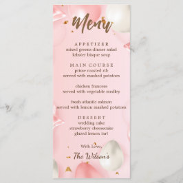 Quinceañera Celebration Editable Menükarte