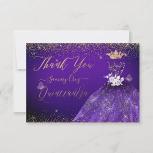 Quinceanera Danke Lila Glitter-Kleid 