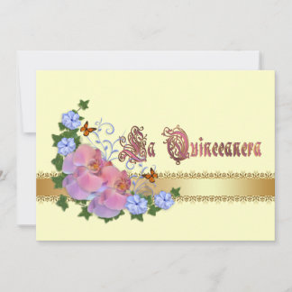 Quinceanera Einladung 15. Geburtstag elegant