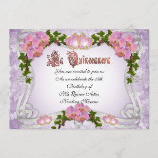 Quinceanera Einladung 15. Geburtstag elegant