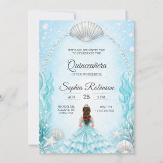 Quinceanera-Einladung mit Ozean-Thema  Einladung