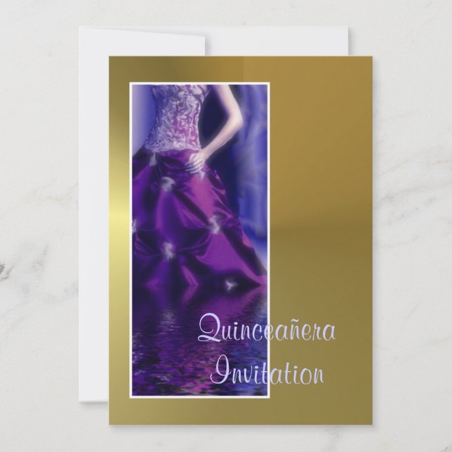 Quinceañera Einladung Quinceanera Einladung (Vorderseite)