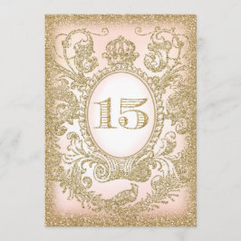 Quinceañera einmal auf eine Zeit der Prinzessin Ei Einladung