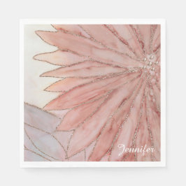 Quinceanera Elegant Pink 15. Geburtstagsparty Serviette