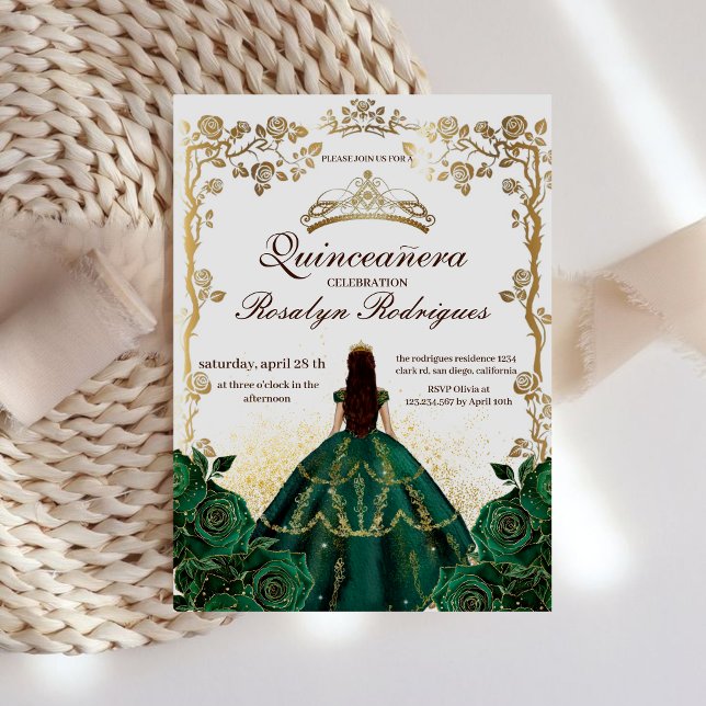 Quinceanera Emerald Beauty und beste Quinceanera Einladung (Von Creator hochgeladen)