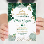 Quinceañera Emerald Green Mexican Butterfly Einladung<br><div class="desc">Emerald Green Mexican Charra Quinceañera Butterfly Einladung Mis Quince 15 Anos,  16. Geburtstag, </div>